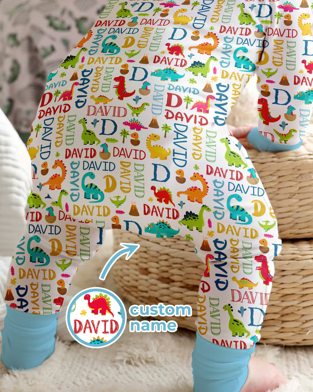 Personalized Fantasy Dinosaur Word Convertible Zippy