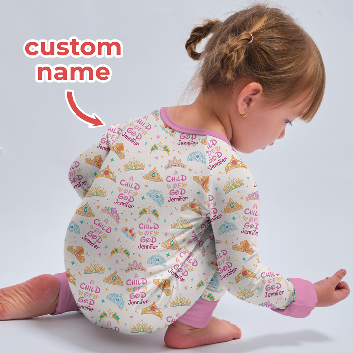 Princess A Child Of God Custom Name Convertible Zippy