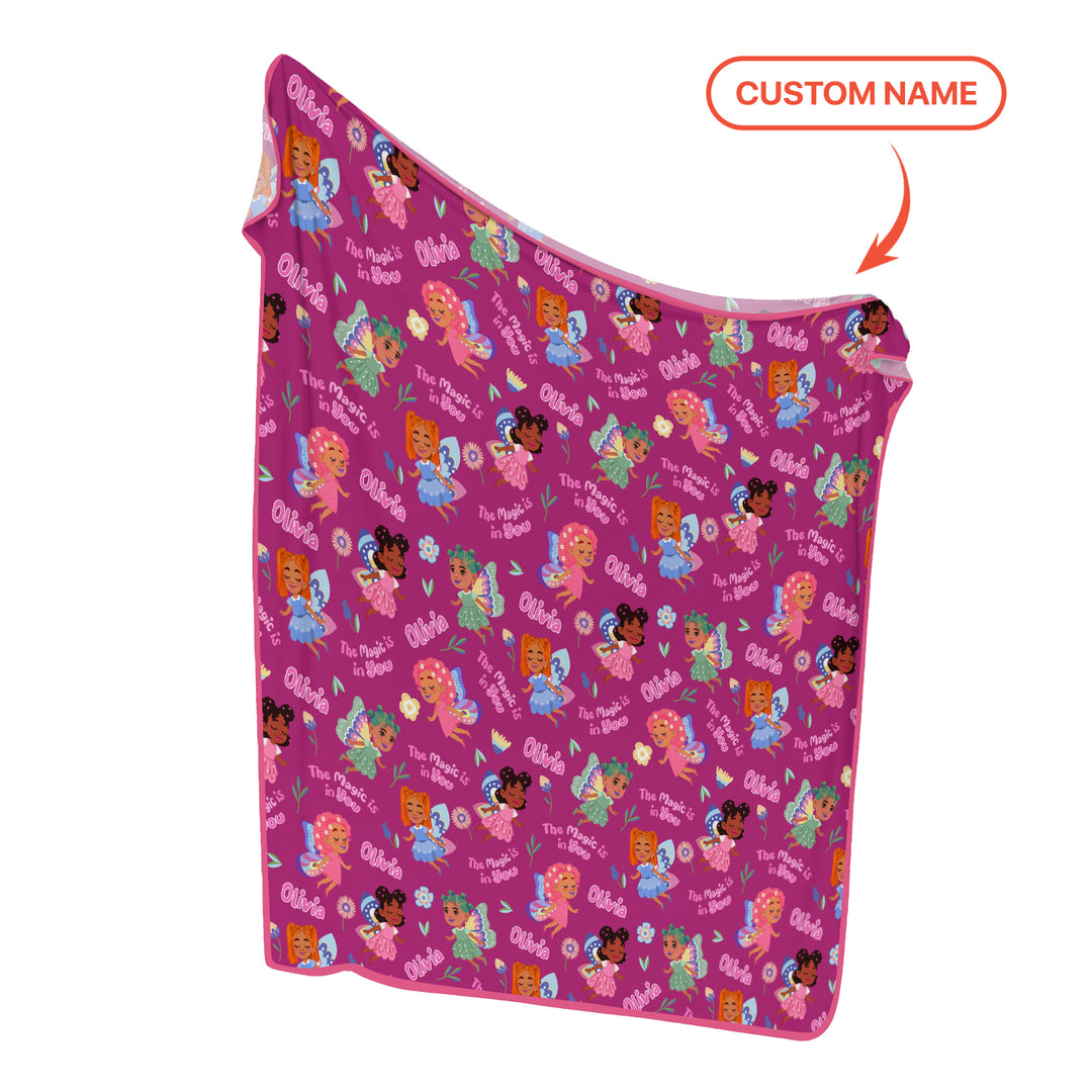 Little garden fairy Toddler Blanket