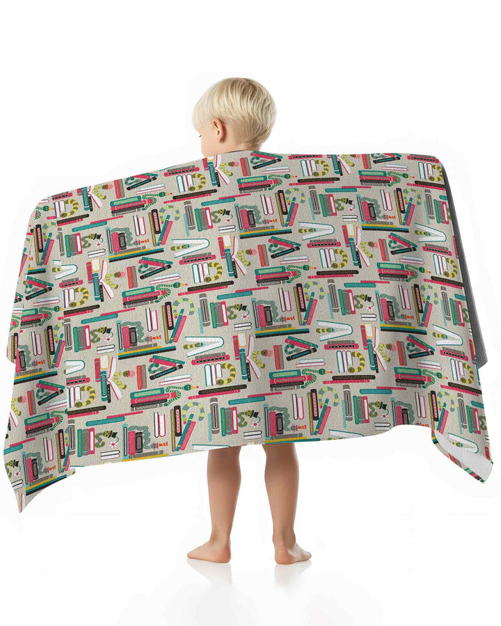 Bookworm Adventures Bamboo Beach Towel