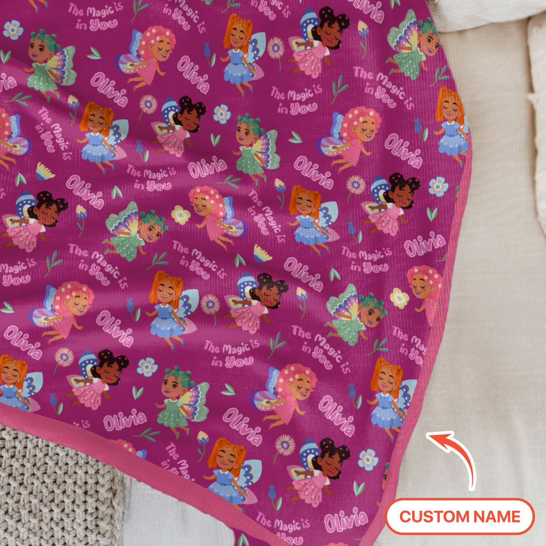 Little garden fairy Toddler Blanket