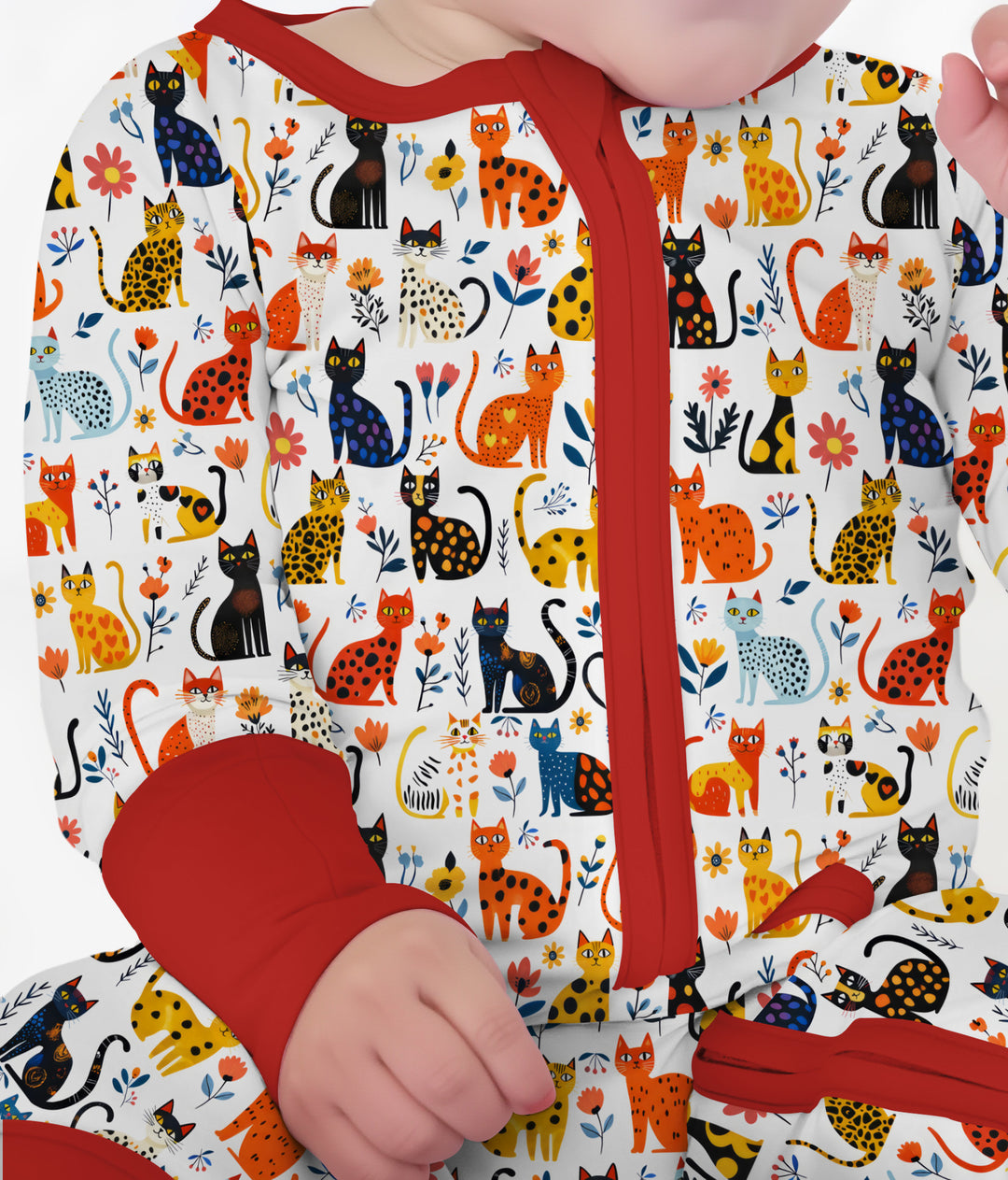 Whimsy Woodland Cats Convertible Zippy