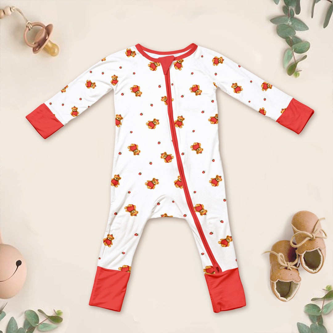 Honey Berry Teddy Bear Bamboo Pajama for Baby