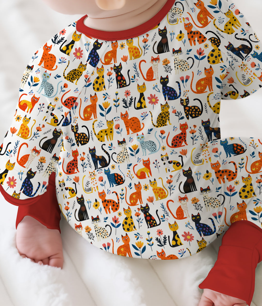 Whimsy Woodland Cats Convertible Zippy