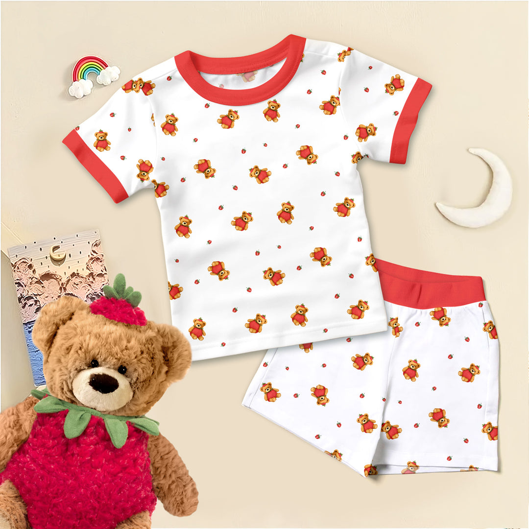 Honey Berry Teddy Bear Bamboo Pajama for Baby