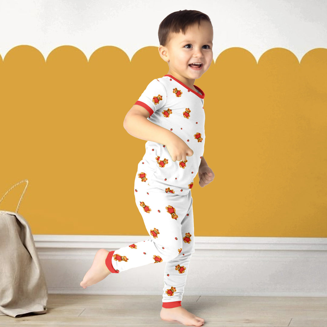 Honey Berry Teddy Bear Bamboo Pajama for Baby