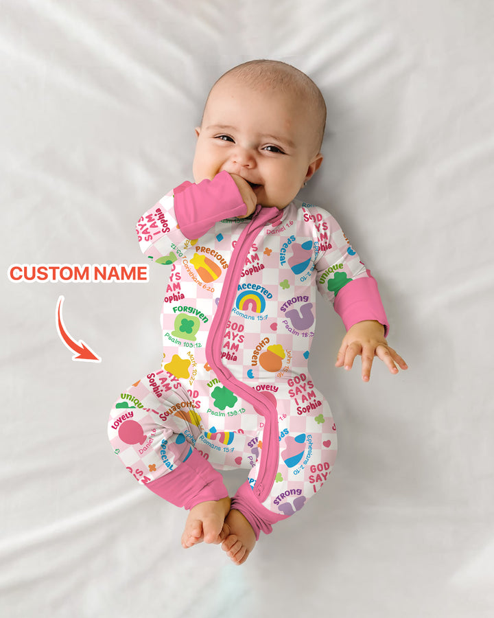 God Says I Am St. Patrick’s Day Custom Name Family Matching Convertible Zippy