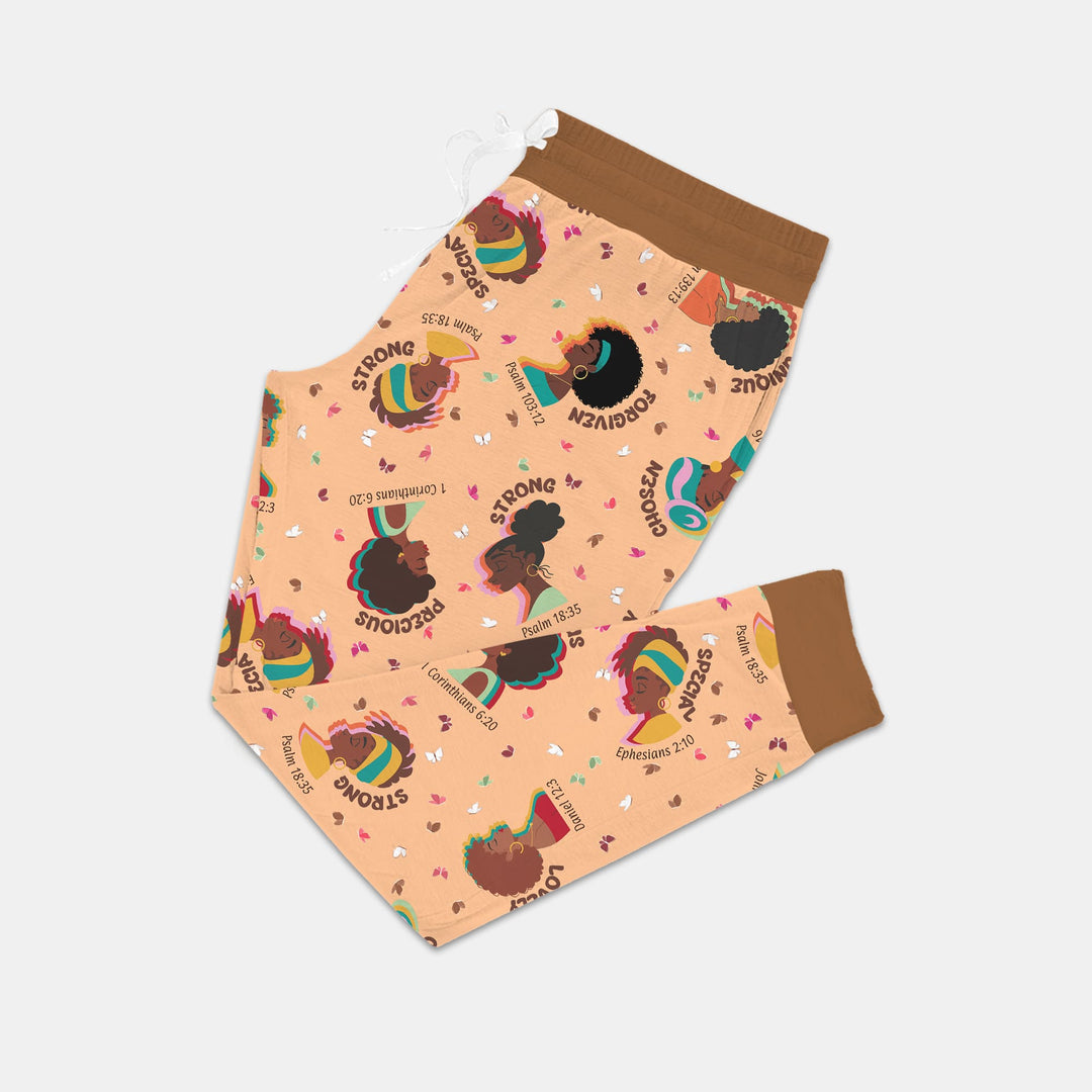 Empowered African Girl Women Pajama Set