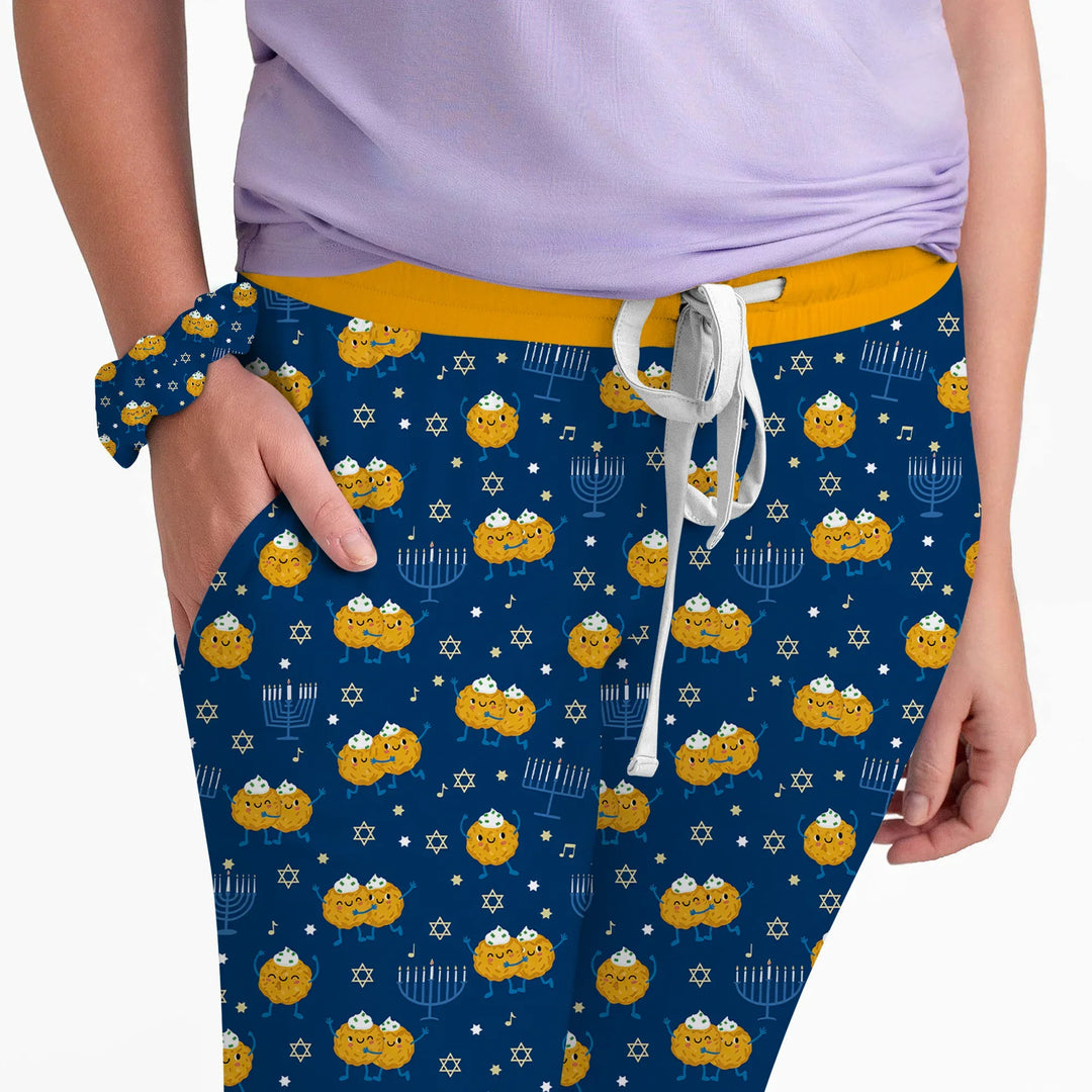 Hanukkah Latke Family Matching Women Pajama Set
