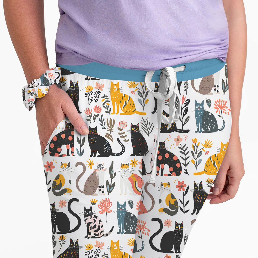 Botanical Cats Women Pajama Set