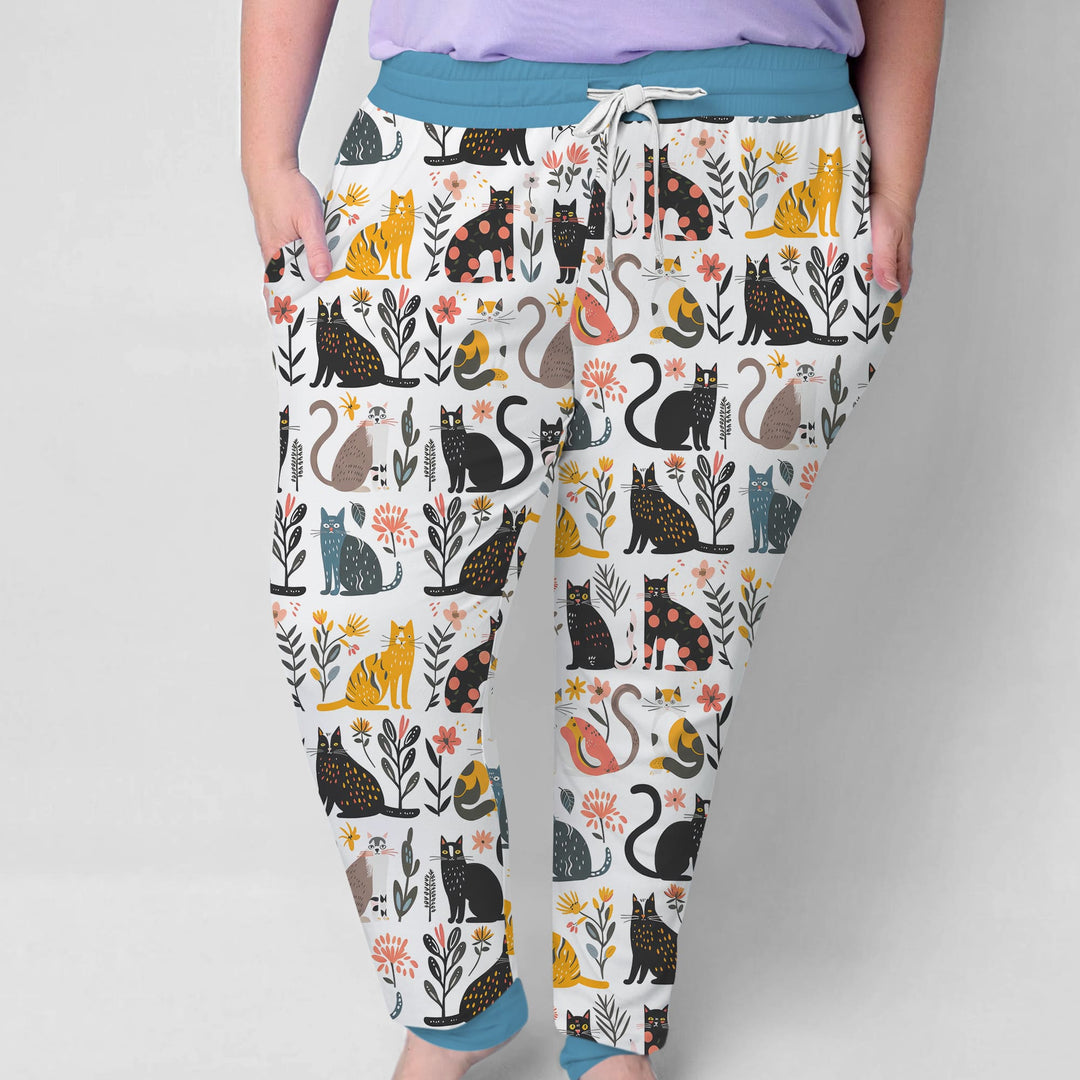 Botanical Cats Women Pajama Set