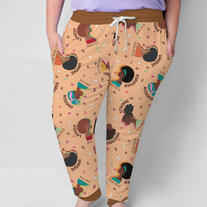 Empowered African Girl Women Pajama Set