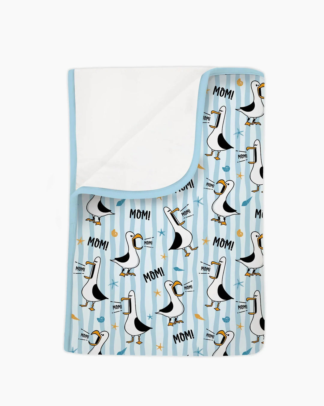 Seagull mom Mom MOM Bamboo Blanket