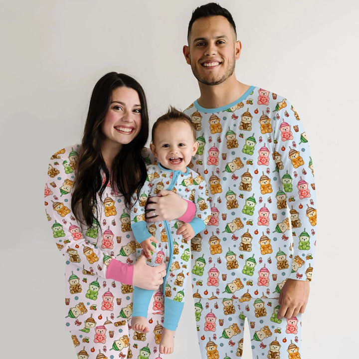 Holiday Bear Cup Custom Women Pajama Set