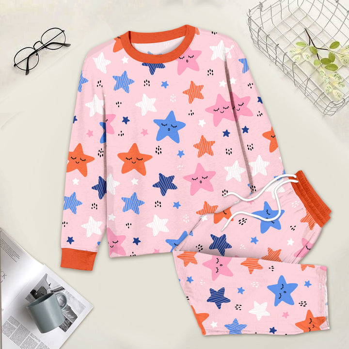 Pink Stars Bamboo Outfit for Men – Fun and Comfortable