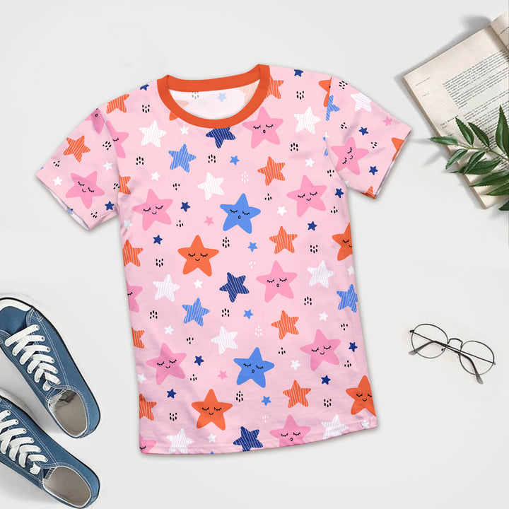 Pink Stars Bamboo Outfit for Men – Fun and Comfortable