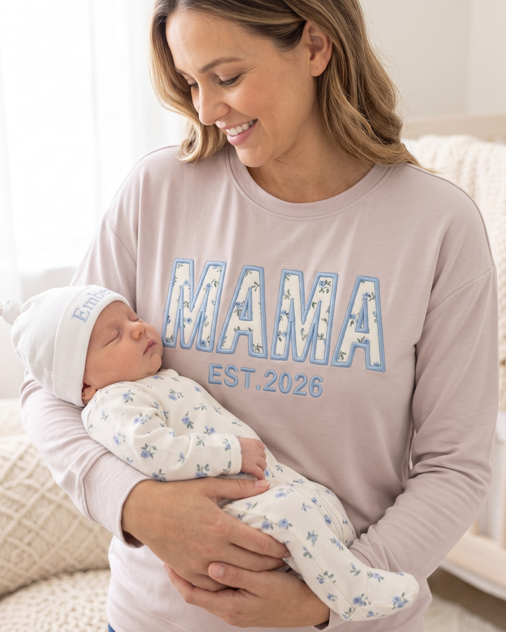 Plantilla de Sudadera de Cuello Redondo de Bambú para Mujer