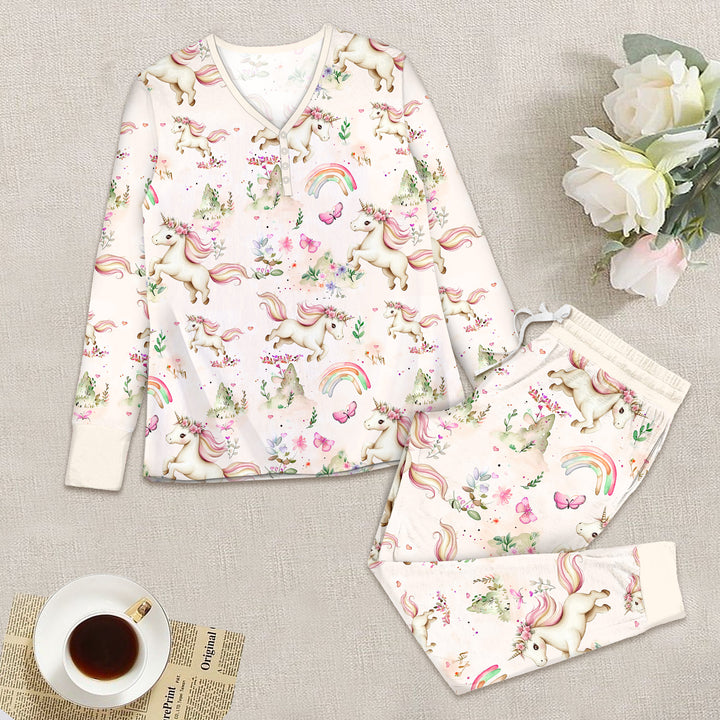 Beige Unicorn Bamboo Outfit for Women – Subtle and Enchanting