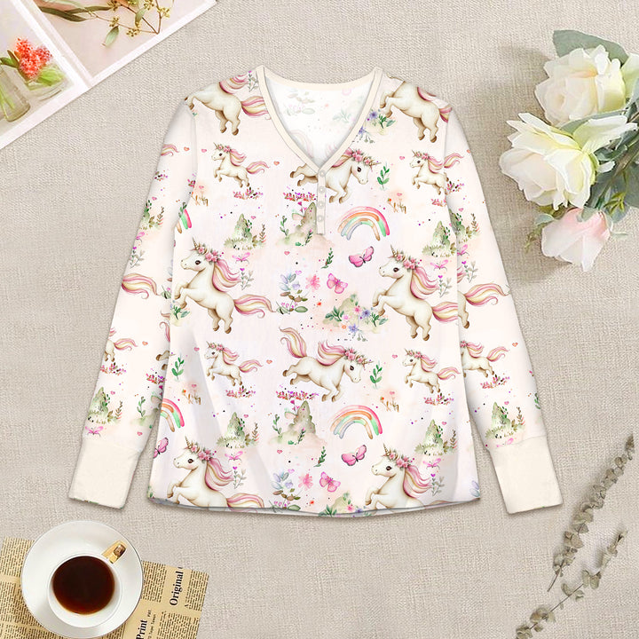 Beige Unicorn Bamboo Outfit for Women – Subtle and Enchanting