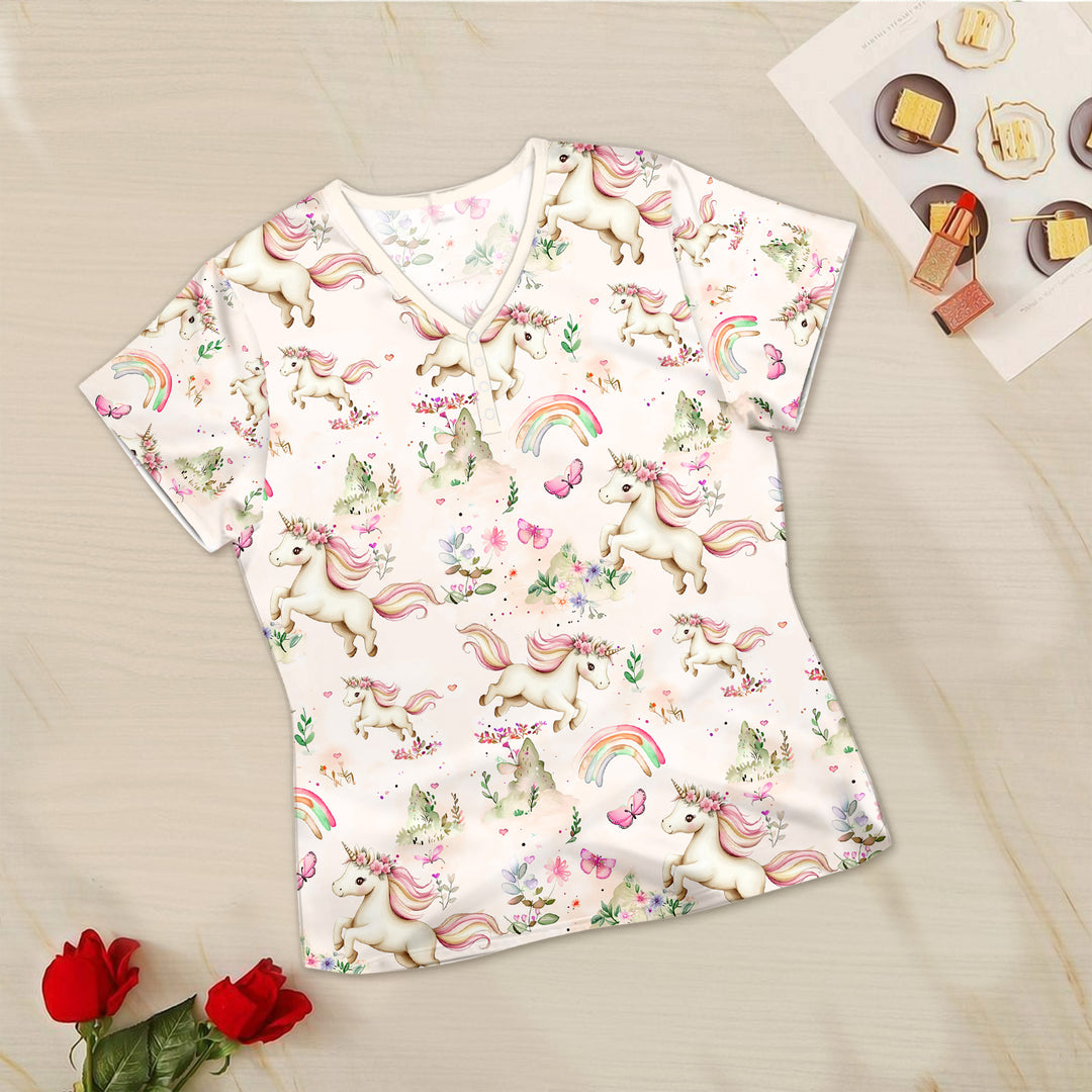 Beige Unicorn Bamboo Outfit for Women – Subtle and Enchanting