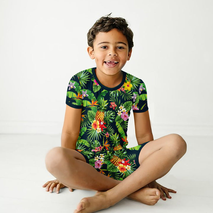 Green Garden Bamboo Outfit for Kids – Fresh and Playful