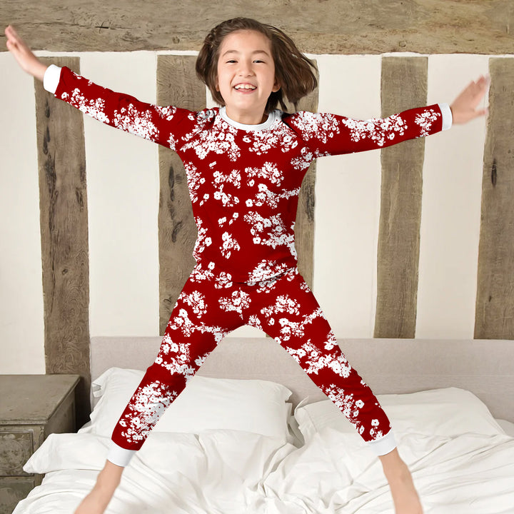 Red Bloom Bamboo Outfit for Kids – Bold and Beautiful