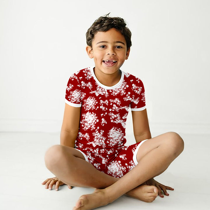 Red Bloom Bamboo Outfit for Kids – Bold and Beautiful