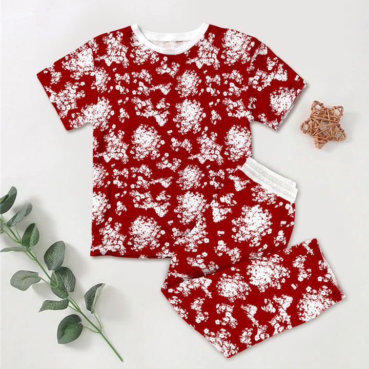 Red Bloom Bamboo Outfit for Kids – Bold and Beautiful