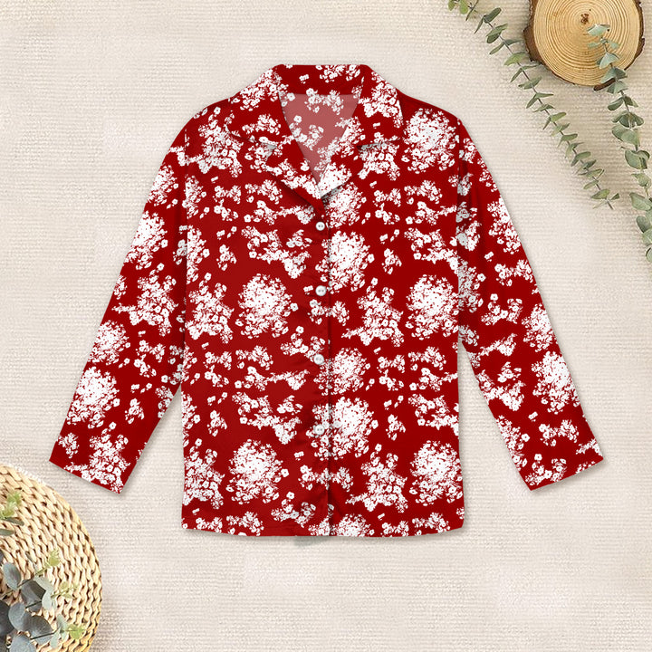 Red Bloom Bamboo Outfit for Kids – Bold and Beautiful