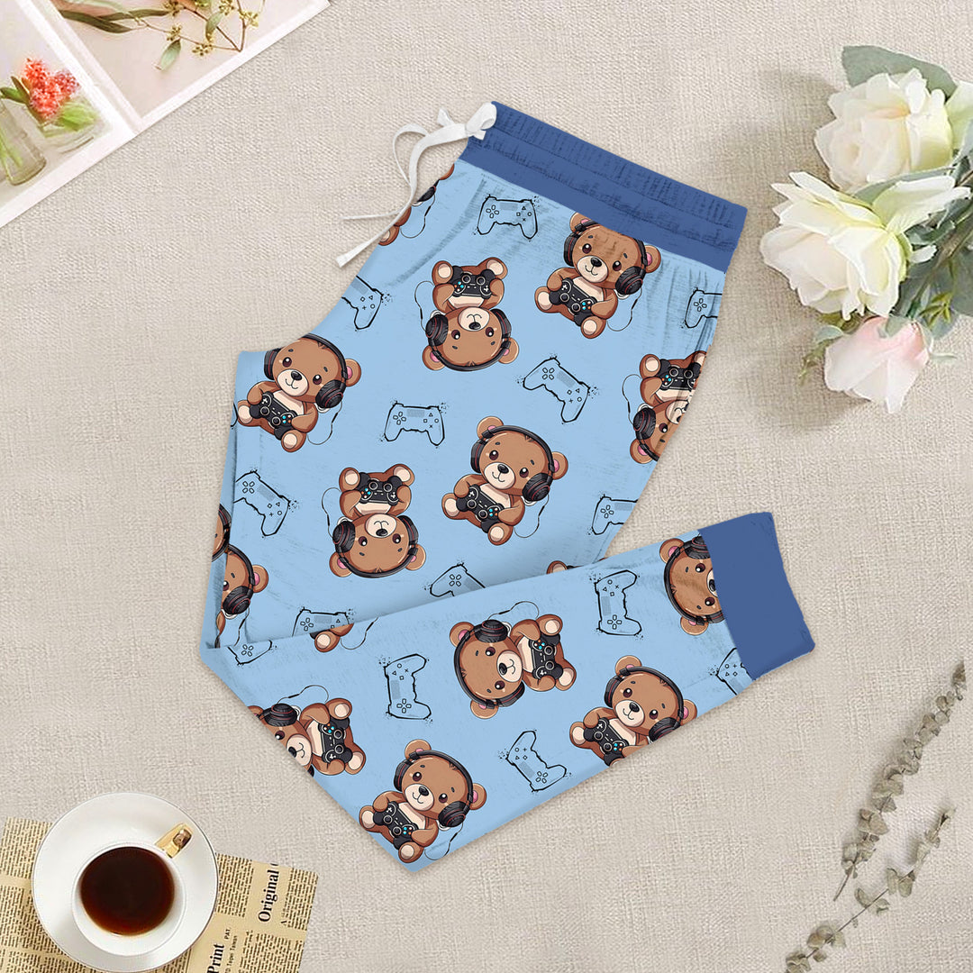Blue Bear Bamboo Outfit for Women – Sweet and Comfortable