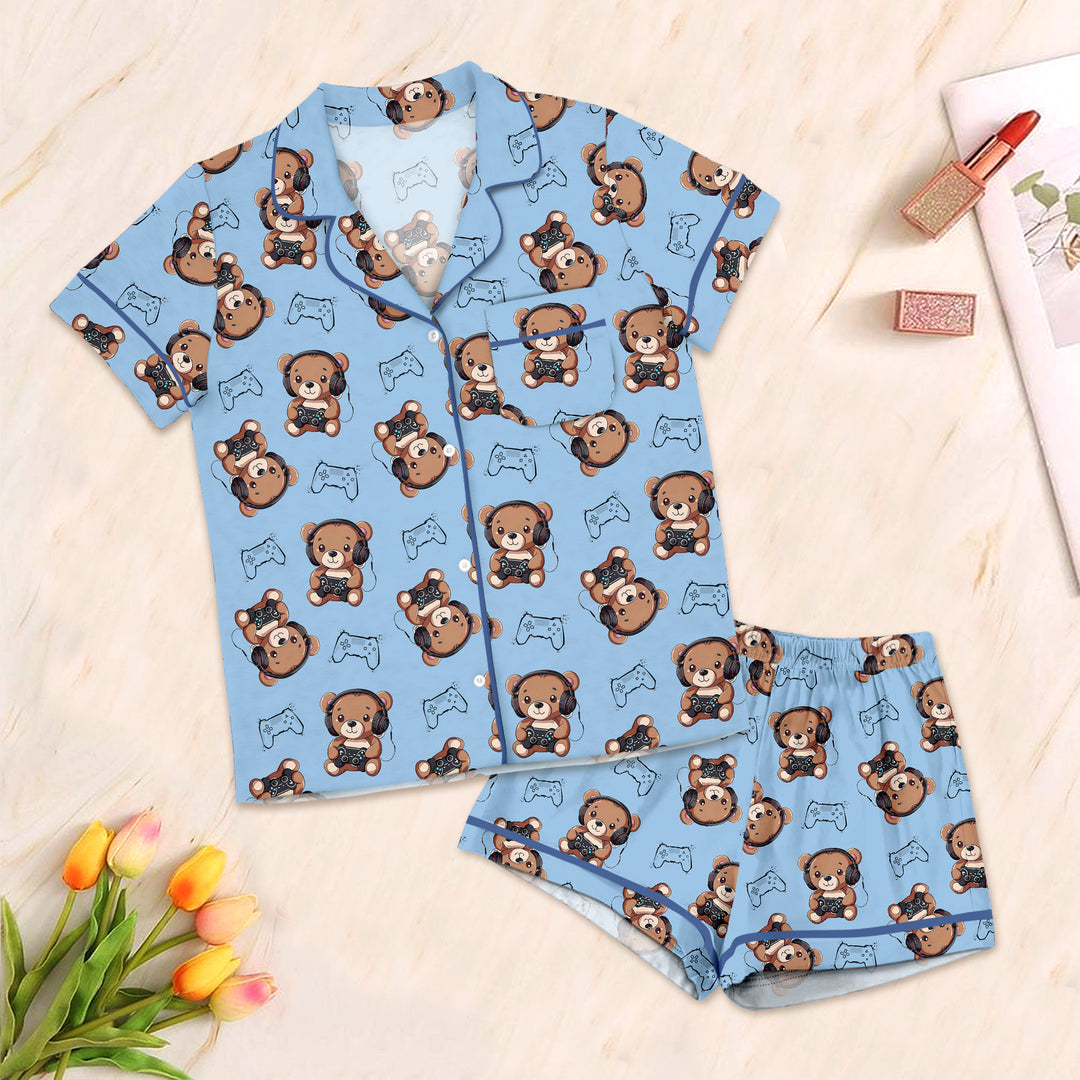 Blue Bear Bamboo Outfit for Women – Sweet and Comfortable