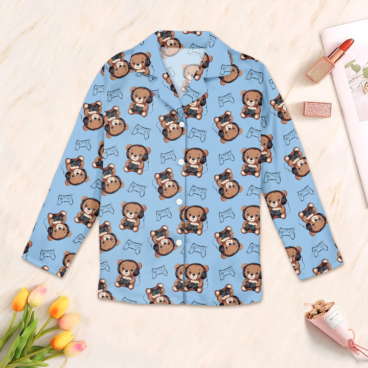 Blue Bear Bamboo Outfit for Women – Sweet and Comfortable