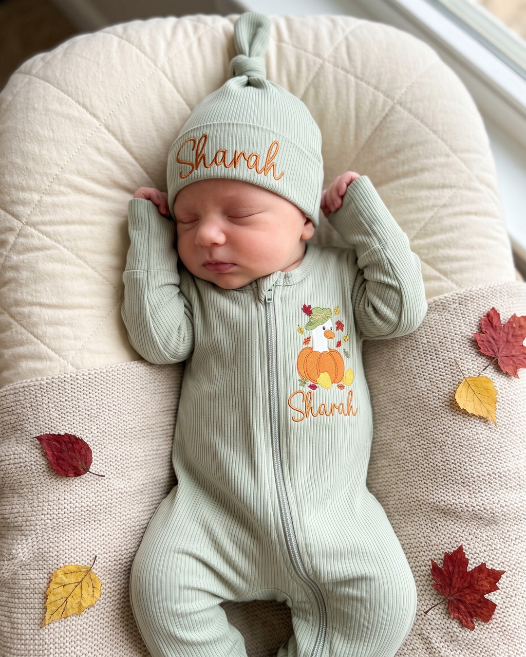 Gerippte Babykleidung mit individuellem Foto - Weich &amp; Skizzenhaft