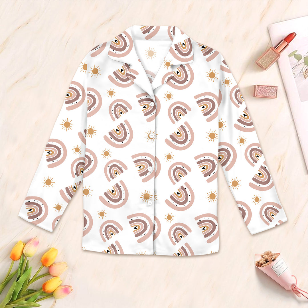 Pink Rainbow Bamboo Outfit for Women – Cheerful and Cozy