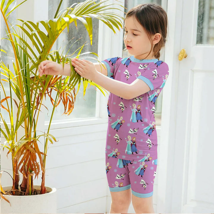 Purple Princess Bamboo Outfit for Kids – Playful and Regal