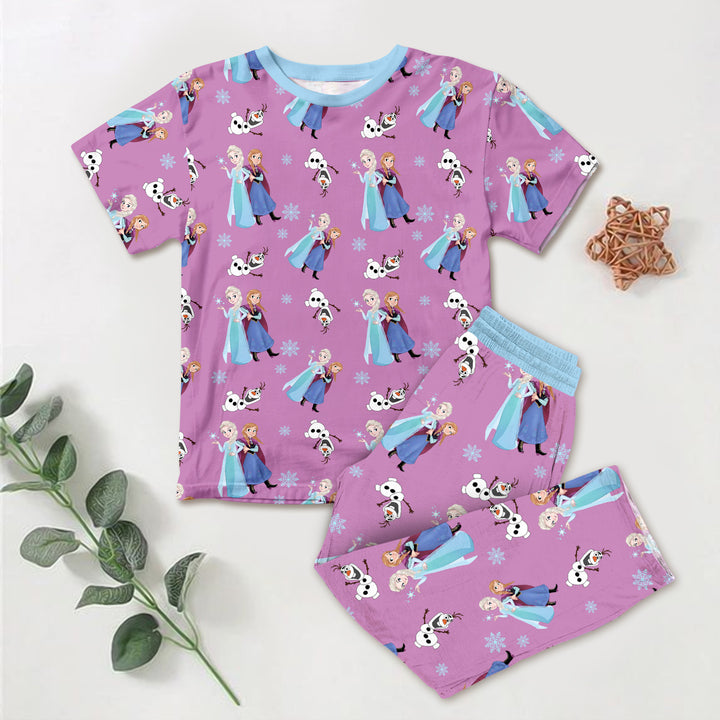 Purple Princess Bamboo Outfit for Kids – Playful and Regal