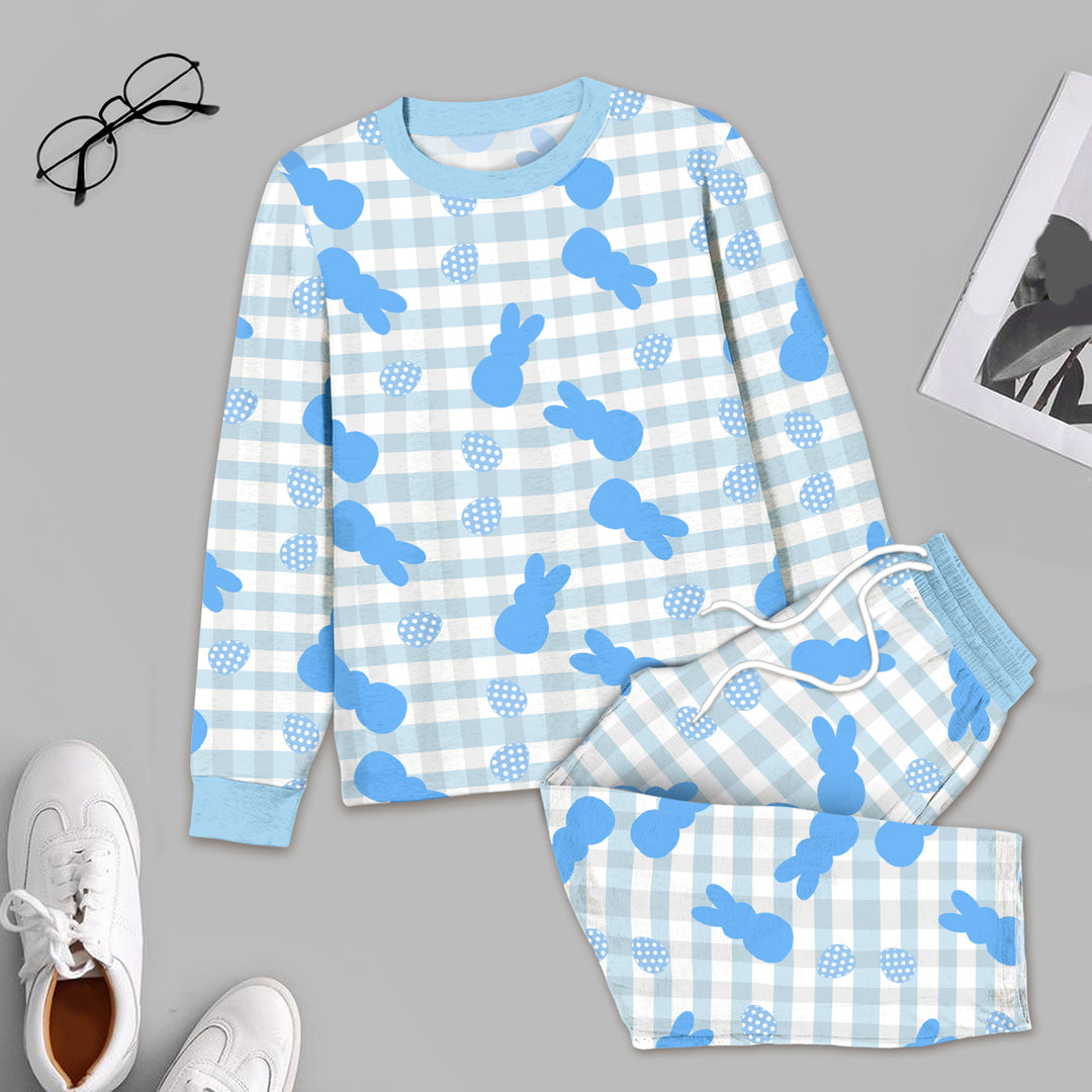 Blue Bunny Bamboo Outfit for Men – Lighthearted and Comfy