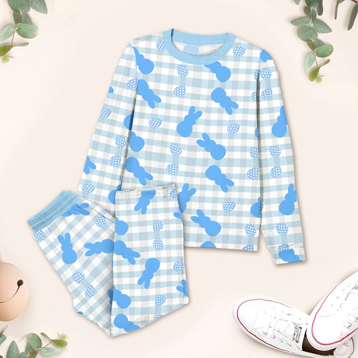 Blue Bunny Bamboo Outfit for Kids – Playful and Cozy