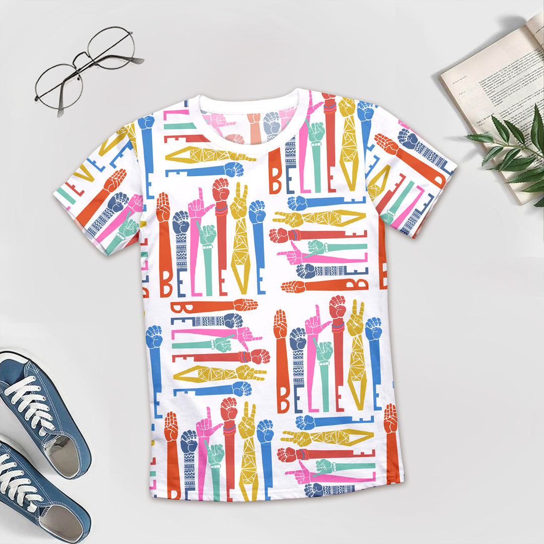 Colorful Hand Bamboo Outfit for Men – Expressive and Relaxed