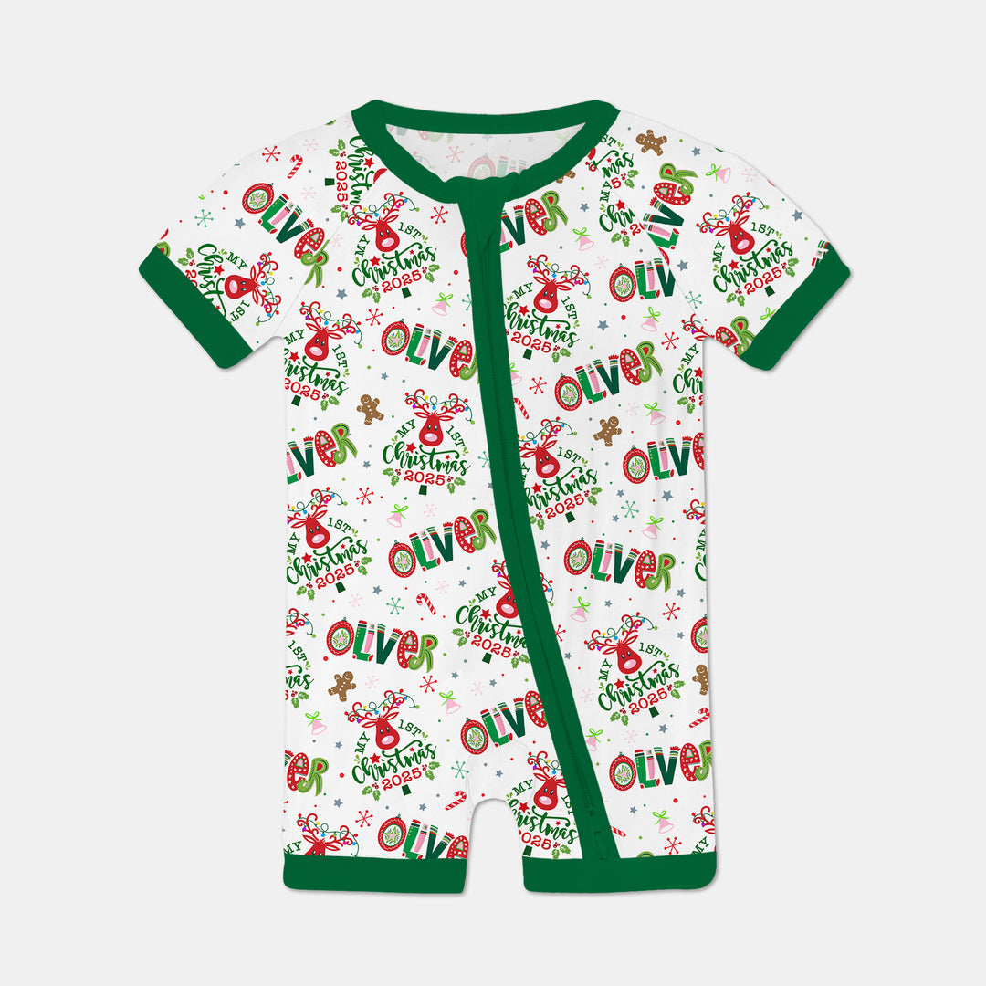 Custome Name "Whimsical Little Green" Shorty Zippy