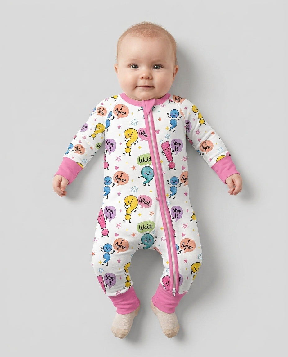 Punctuation Emotion Bamboo Convertible Zippy