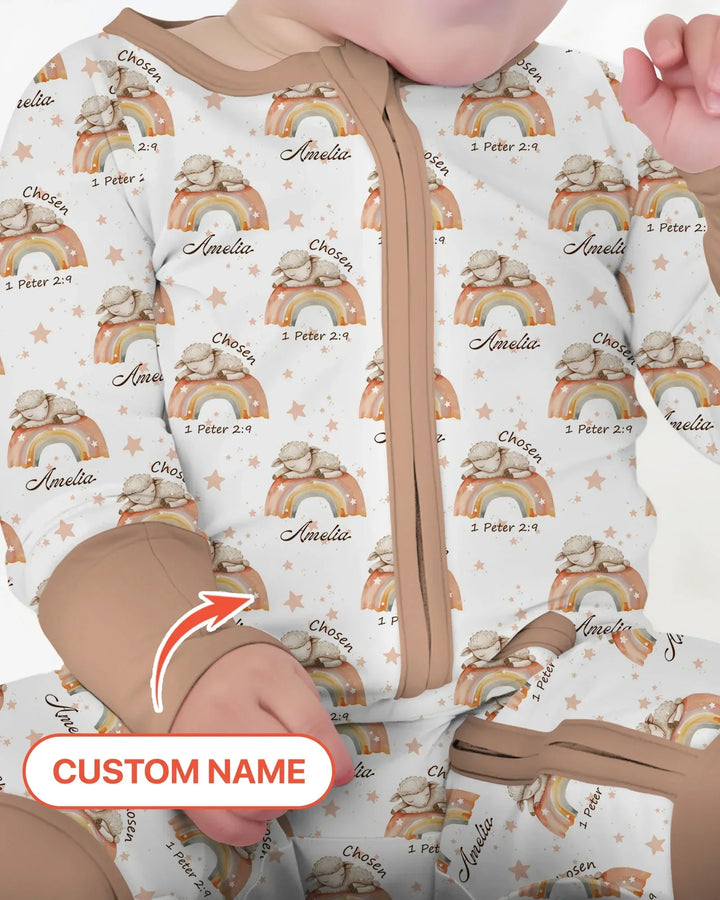 Chosen As His Own Custom Name Bamboo Convertible Zippy