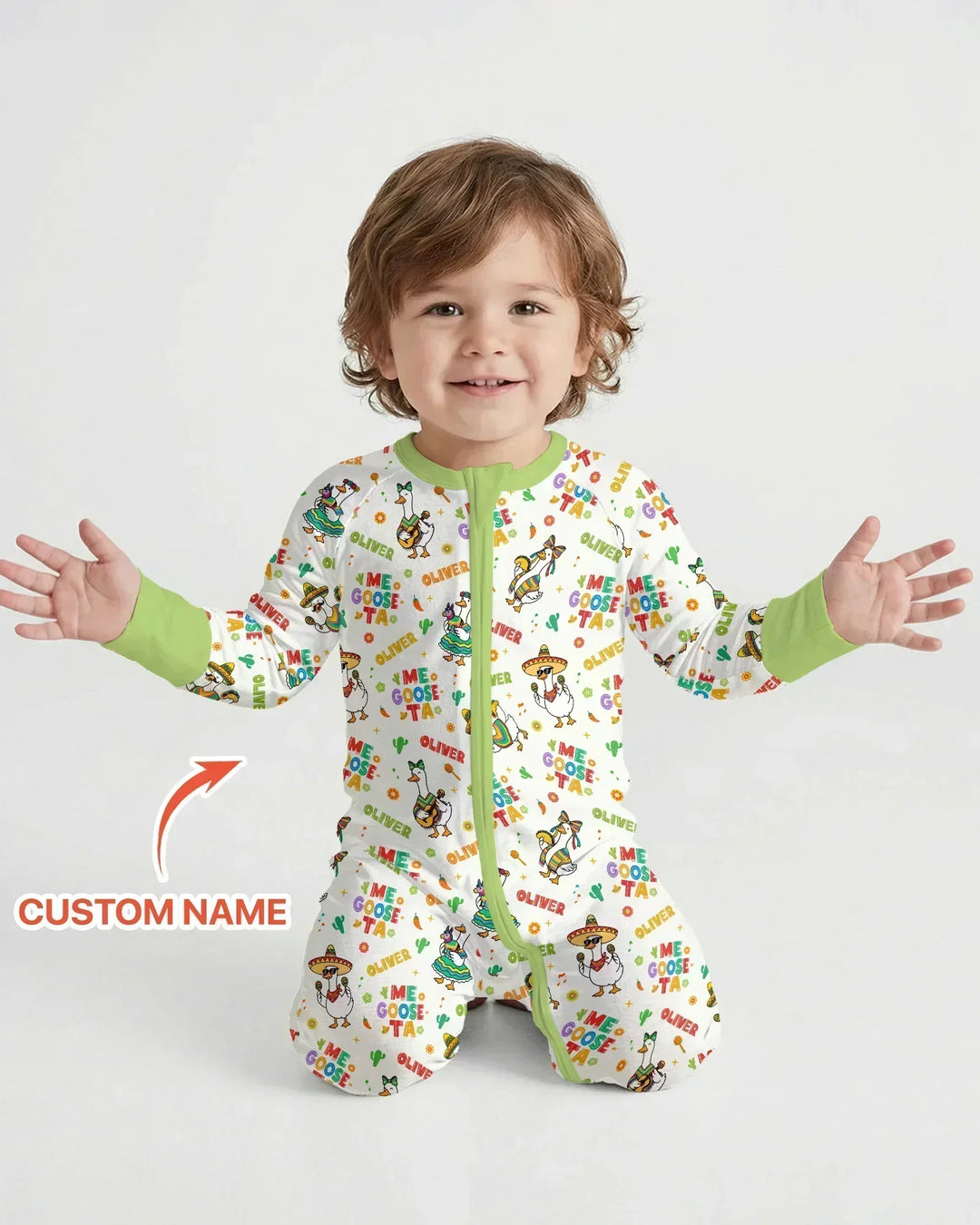 Custom name Me Goose-ta Bamboo Convertible Zippy