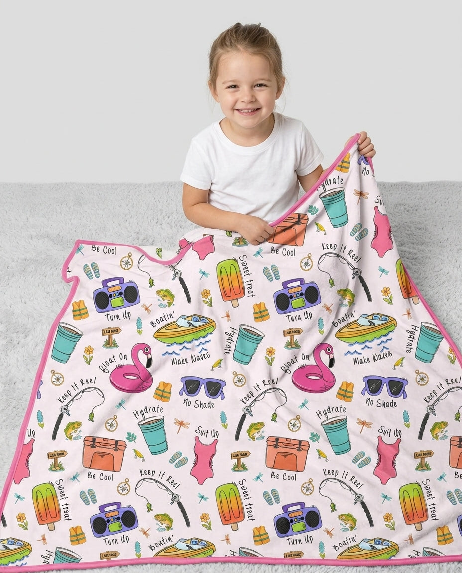 Lake Days Bamboo Blanket