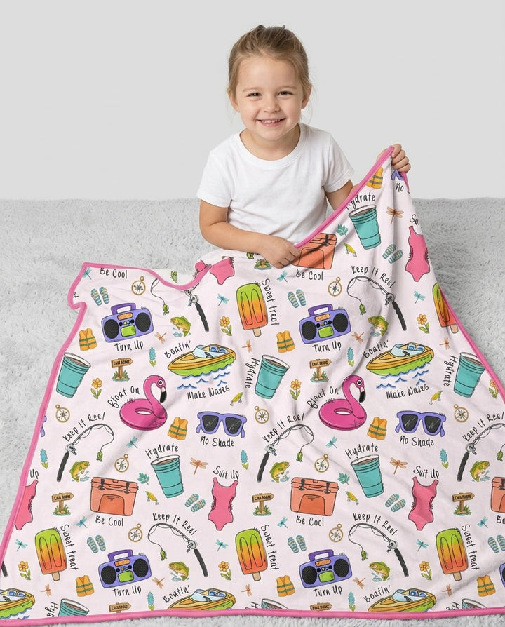 Lake Days Bamboo Blanket