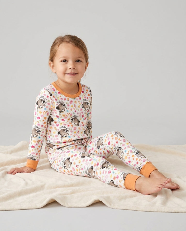 Conjunto de pijama de dos piezas de bambú con mangas largas, plantilla PERSONALIZADA