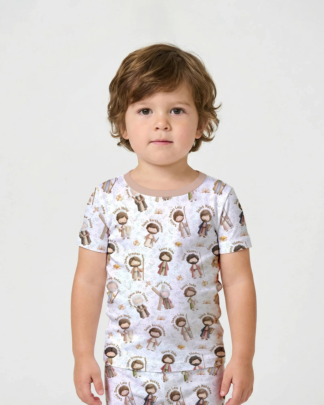 The 12 Apostles Bamboo Two Piece Short Sleeve Shorts Pajama Set