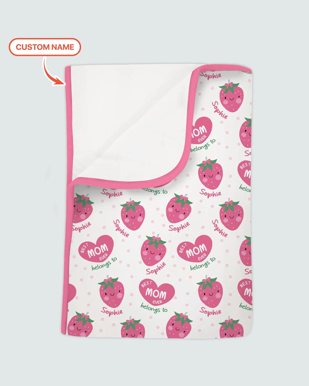 Custom Name Best Mom Ever Belongs to Bamboo Blanket