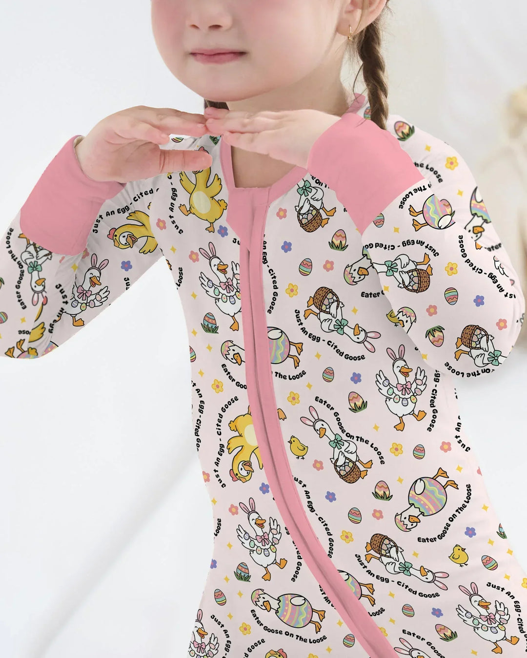 Easter Goose Family Matching Convertible Zippy