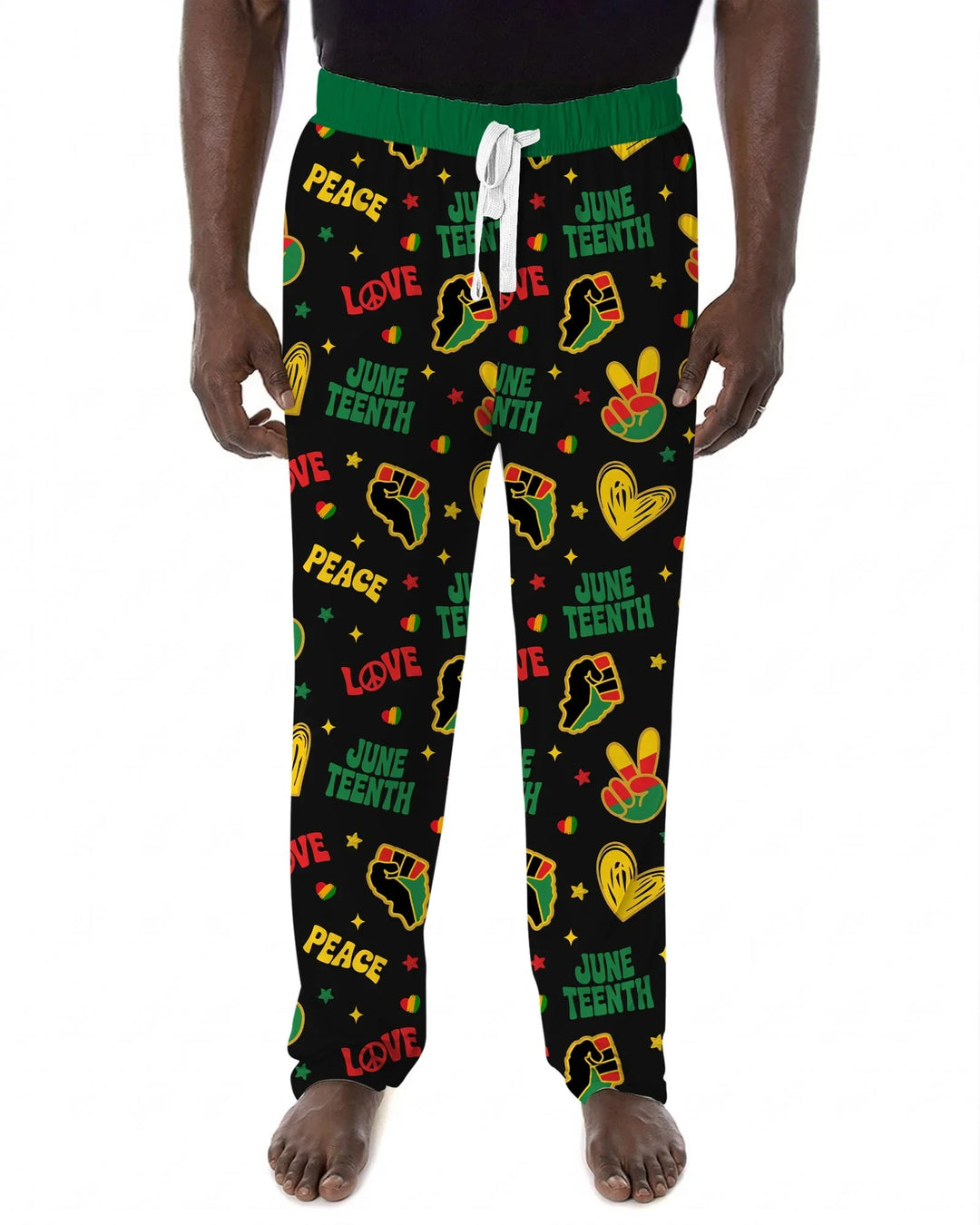 Peace Love Juneteenth Bamboo Men's Pajama Set
